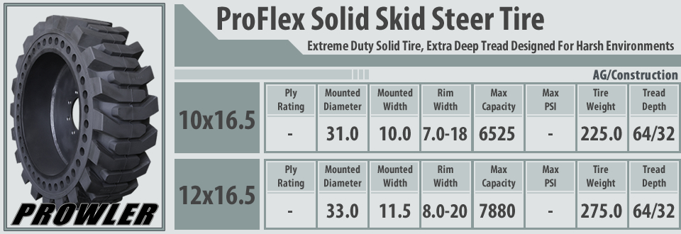 prowler proflex solid tires